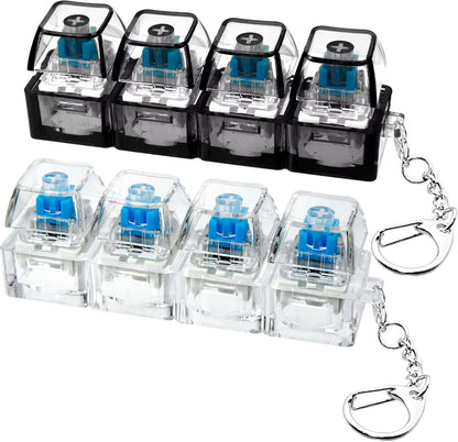 WebFindsShop™  Portachiavi con 4 tasti meccanici luminosi