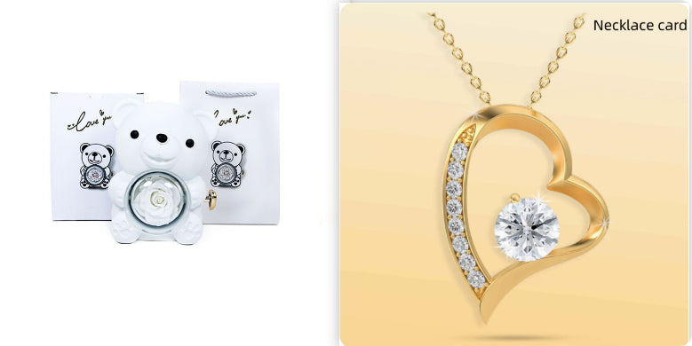 WebFindsShop™ Scatola regalo girevole con orso e portagioielli 50% OFF